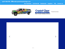 Tablet Screenshot of crystalclearpaintingco.com